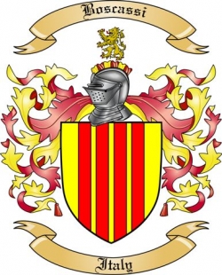 Boscassi Family Crest from Italy