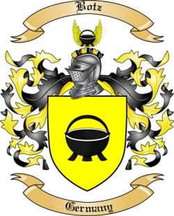 Botz Family Crest from Germany