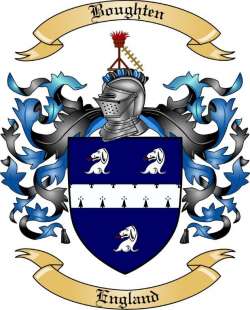 Boughten Family Crest from England