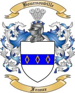 Bournonville Family Crest from France