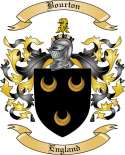 Bourton Family Crest from England2