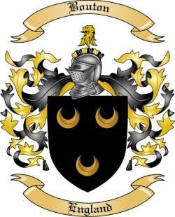 Bouton Family Crest from England2