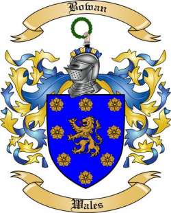 Bowan Family Crest from Wales