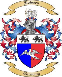 Bowers Family Crest from Germany
