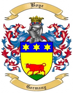 Boye Family Crest from Germany