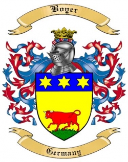 Boyer Family Crest from Germany