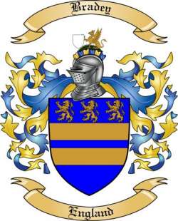 Bradey Family Crest from England