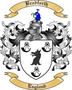 Bradforth Family Crest from England