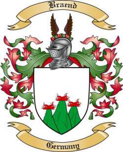 Braend Family Crest from Germany2