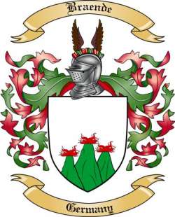 Braende Family Crest from Germany2