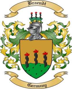 Braendt Family Crest from Germany