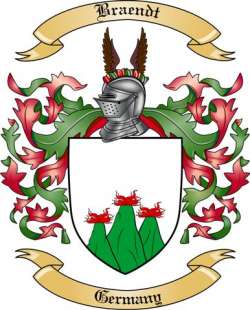 Braendt Family Crest from Germany2