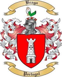 Braga Family Crest from Portugal