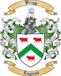 Bragg Family Crest from England