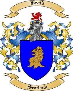 Braid Family Crest from Scotland