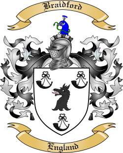Braidford Family Crest from England