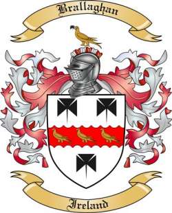 Brallaghan Family Crest from Ireland