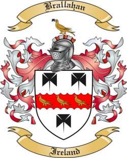 Brallahan Family Crest from Ireland
