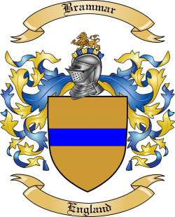 Brammar Family Crest from England