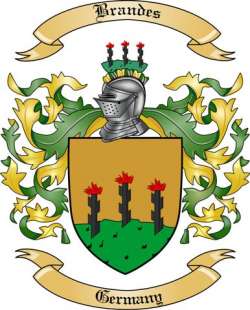 Brandes Family Crest from Germany