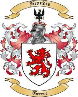 Brandis Family Crest from Greece