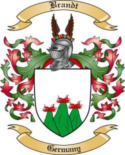 Brandt Family Crest from Germany2