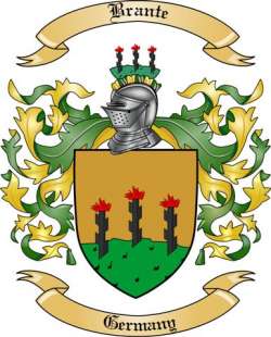 Brante Family Crest from Germany