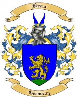 Brau Family Crest from Germany