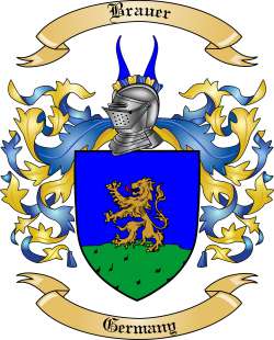 Brauer Family Crest from Germany