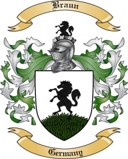 Braun Family Crest from Germany2