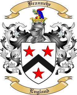 Braunche Family Crest from England