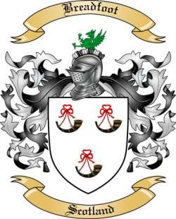 Breadfoot Family Crest from Scotland