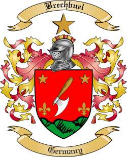 Brechbuel Family Crest from Germany