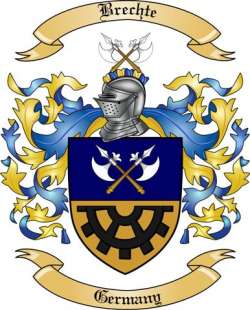 Brechte Family Crest from Germany