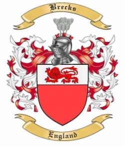 Brecks Family Crest from England