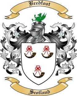 Bredfoot Family Crest from Scotland