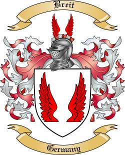 Breit Family Crest from Germany