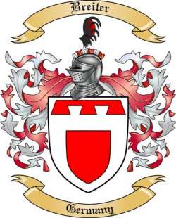 Breiter Family Crest from Germany