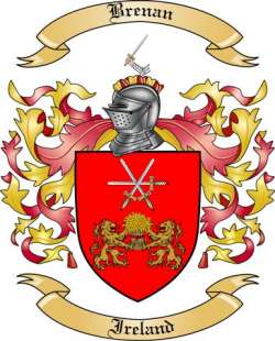Brenan Family Crest from Ireland