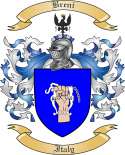 Breni Family Crest from Italy