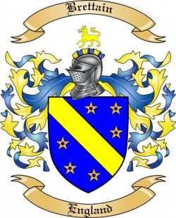 Brettain Family Crest from England