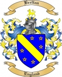 Brettan Family Crest from England