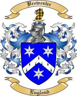 Brewester Family Crest from England