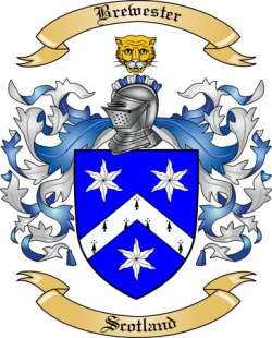 Brewester Family Crest from Scotland