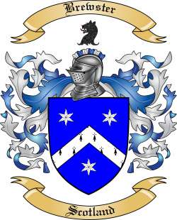 Brewster Family Crest from Scotland