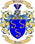 Briandet Family Crest from France