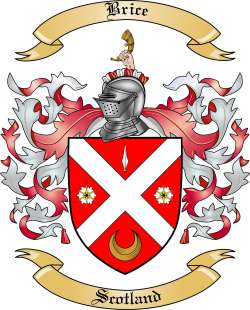 Brice Family Crest from Scotland