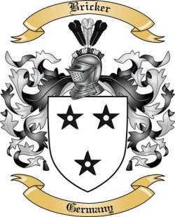 Bricker Family Crest from Germany