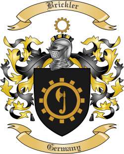 Brickler Family Crest from Germany