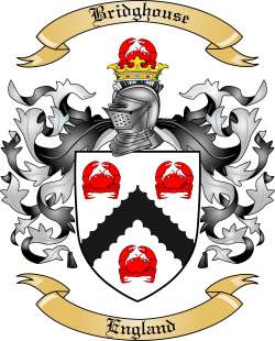 Bridghouse Family Crest from England